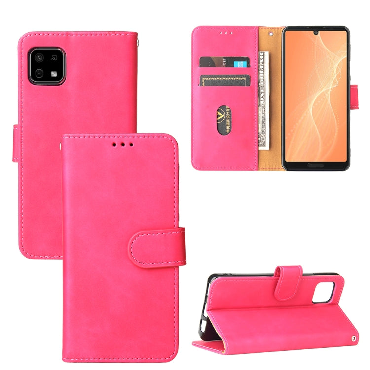 Solid Color Skin Feel Magnetic Buckle Horizontal Flip Calf Texture PU Leather Case with Holder & Card Slots & Wallet