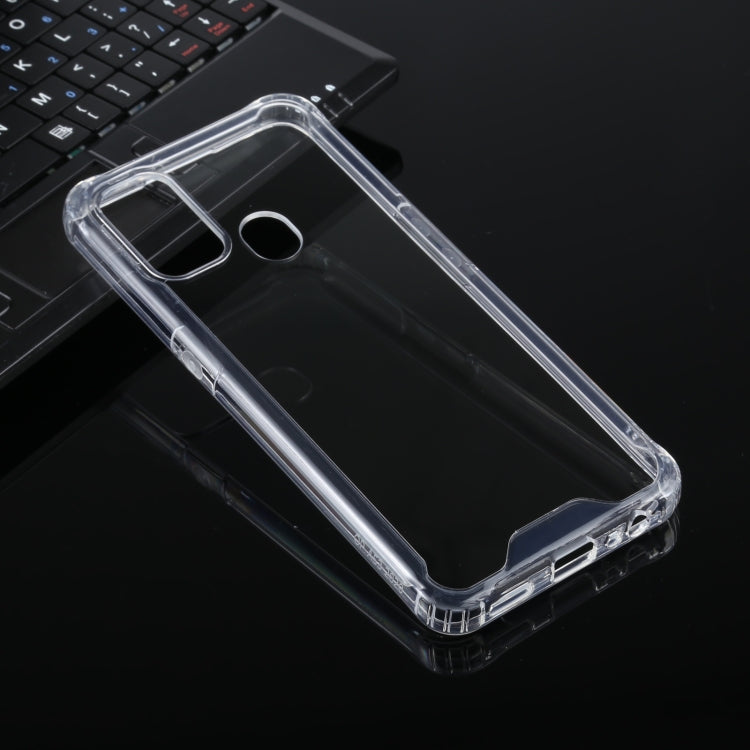Four-corner Shockproof Transparent TPU + PC Protective Case