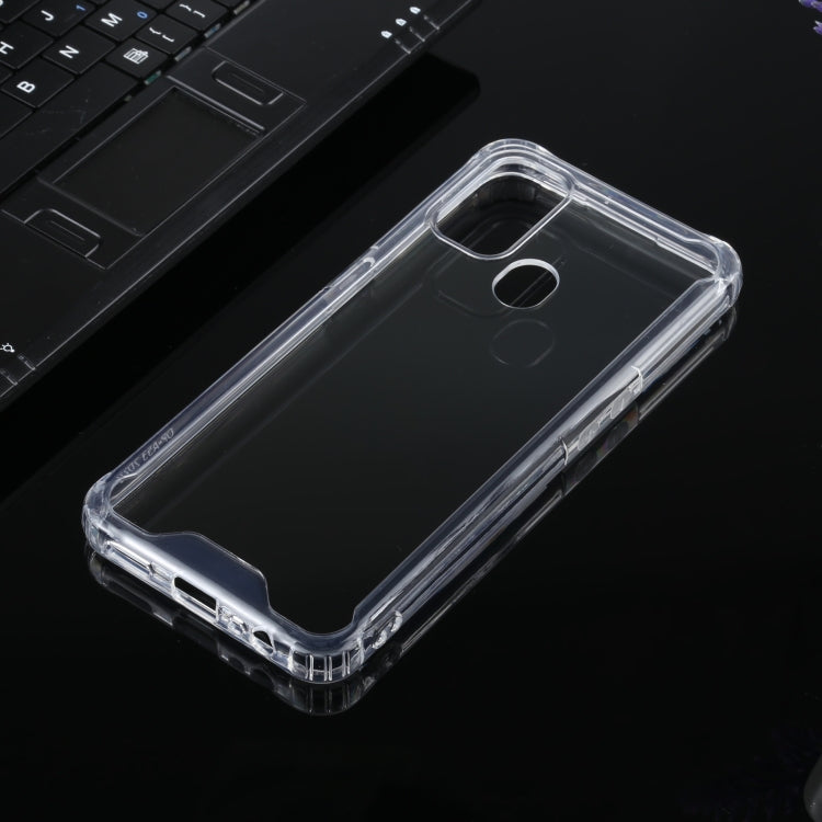 Four-corner Shockproof Transparent TPU + PC Protective Case