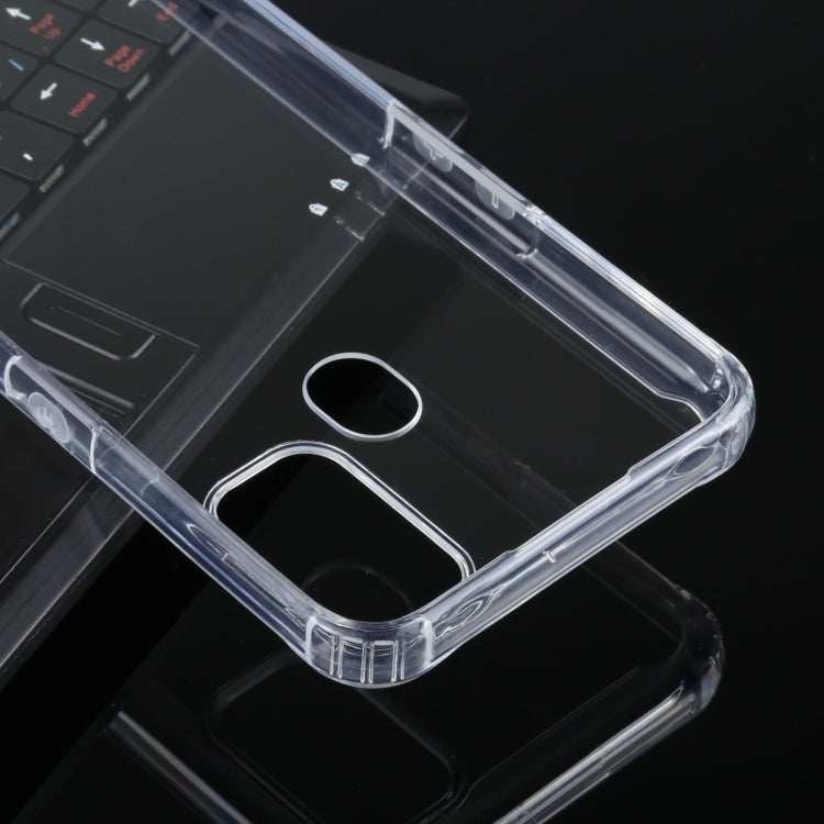 Four-corner Shockproof Transparent TPU + PC Protective Case