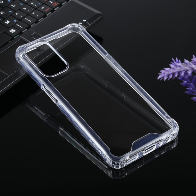 Four-corner Shockproof Transparent TPU + PC Protective Case