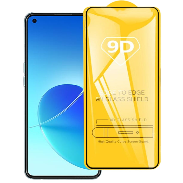 9D Full Glue Full Screen Tempered Glass Film, For OPPO A16 / A16S (25 PCS), For OPPO Reno6 4G / Reno6 Z (25 PCS)