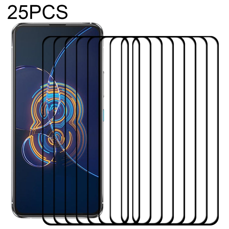 25 PCS Full Glue Full Cover Screen Protector Tempered Glass Film, For OPPO Reno6 4G / Reno6 Z (25 PCS), For Asus Zenfone 8 (25 PCS), For Asus Zenfone 8 Flip (25 PCS), For OPPO A16 / A16S (25 PCS)