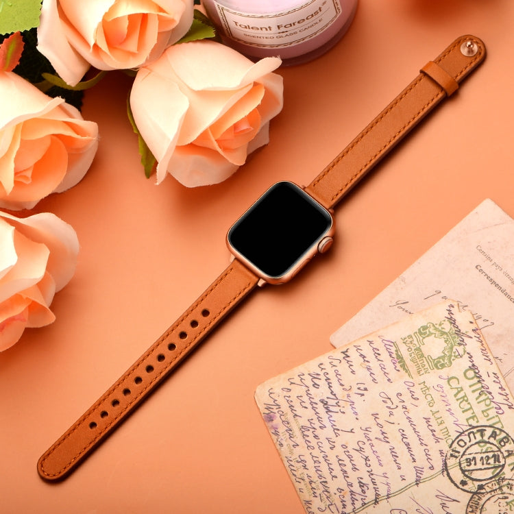 14mm Couple Style Leather Replacement Strap Watchband For Apple Watch Series