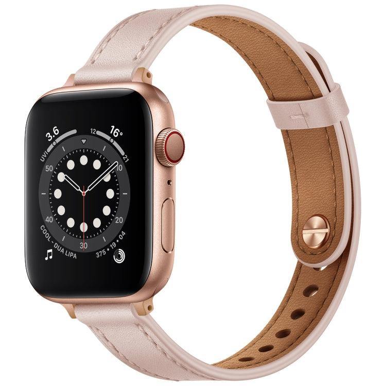 14mm Couple Style Leather Replacement Strap Watchband For Apple Watch Series