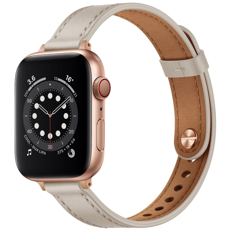 14mm Couple Style Leather Replacement Strap Watchband For Apple Watch Series