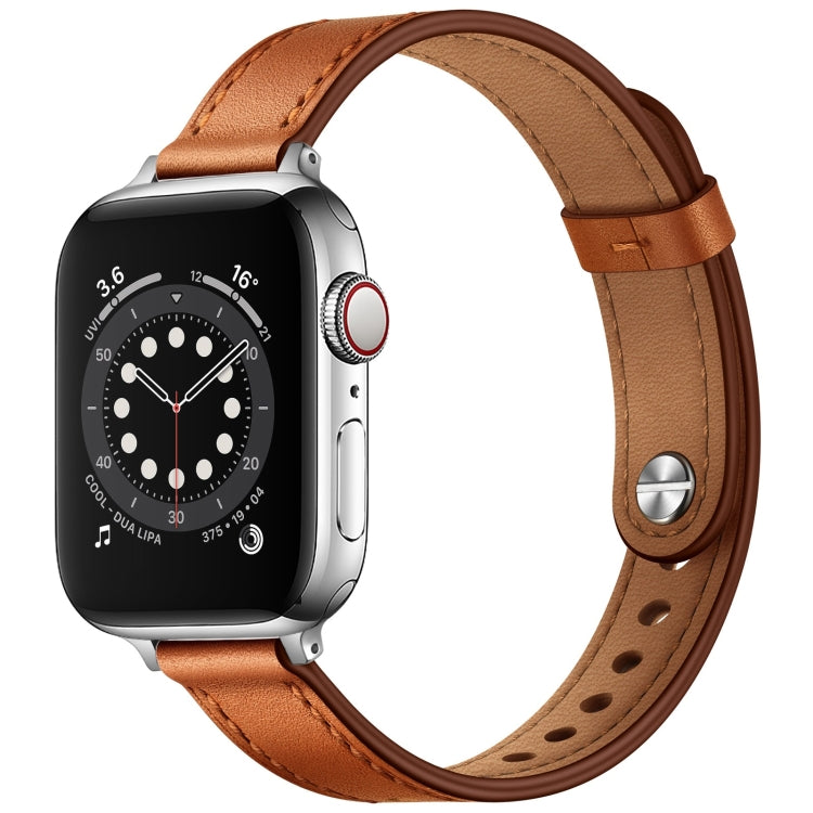 14mm Couple Style Leather Replacement Strap Watchband For Apple Watch Series