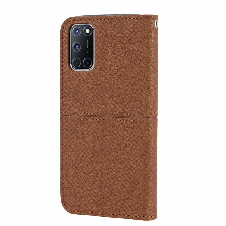 Woven Texture Stitching Magnetic Horizontal Flip PU Leather Case with Holder & Card Slots & Wallet & Lanyard, For OPPO A52, For OPPO A53, For OPPO A54