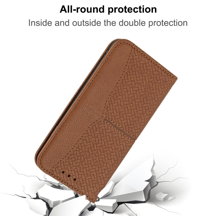 Woven Texture Stitching Magnetic Horizontal Flip PU Leather Case with Holder & Card Slots & Wallet & Lanyard, For OPPO A52, For OPPO A53, For OPPO A54