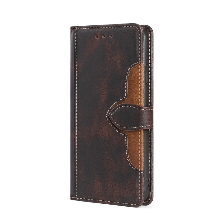 Stitching Skin Feel Magnetic Buckle Horizontal Flip PU Leather Case with Holder &amp; Card Slots &amp; Wallet