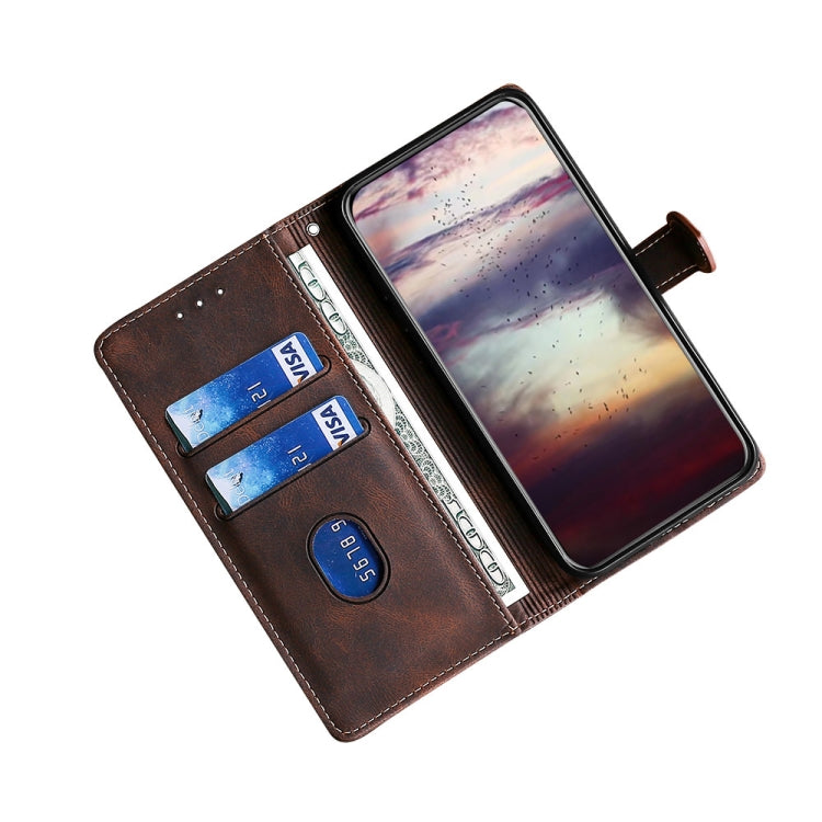 Stitching Skin Feel Magnetic Buckle Horizontal Flip PU Leather Case with Holder &amp; Card Slots &amp; Wallet