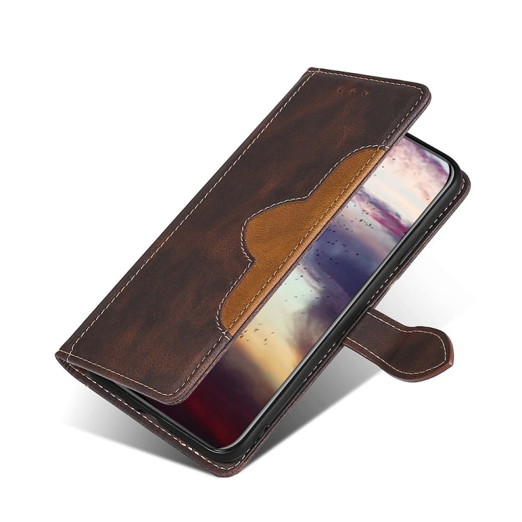 Stitching Skin Feel Magnetic Buckle Horizontal Flip PU Leather Case with Holder &amp; Card Slots &amp; Wallet