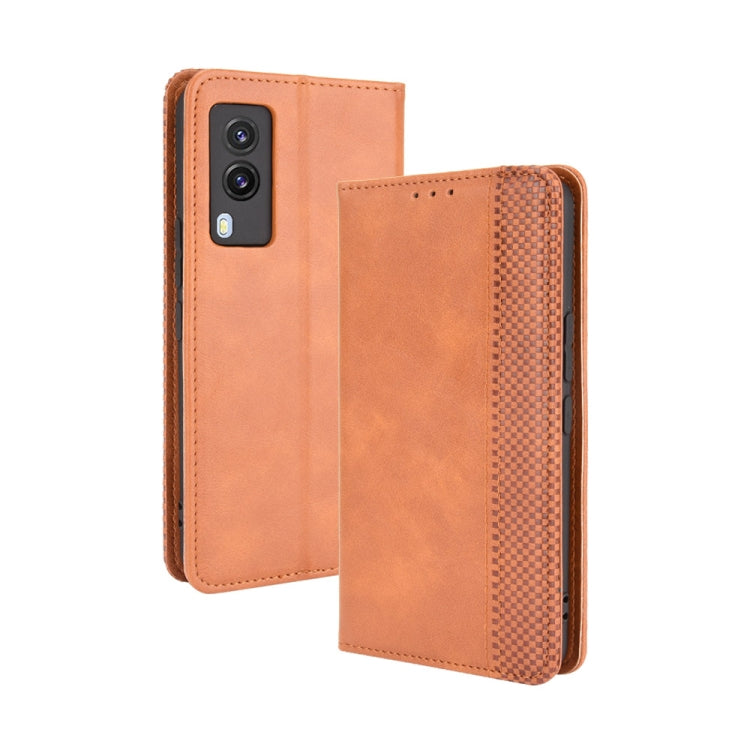 Magnetic Buckle Retro Crazy Horse Texture Horizontal Flip Leather Case with Holder & Card Slots & Photo Frame, For Motorola Edge 20 Lite, For Motorola Edge 20 Pro / Edge S Pro, For OPPO A16, For OPPO Reno6 Z, For vivo V21e 5G, For Xiaomi Redmi Note 10  5G