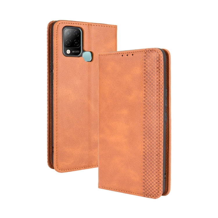 Magnetic Buckle Retro Crazy Horse Texture Horizontal Flip Leather Case with Holder &amp; Card Slots &amp; Photo Frame, For Infinix Note 10 Pro / 10 Pro NFC, For Infinix Note 10, For Blackview A100, For Oukitel C21 Pro, For Oukitel C21, For Umidigi Power 5