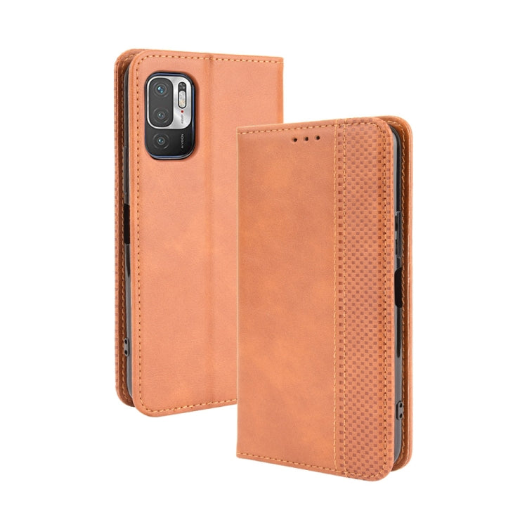 Magnetic Buckle Retro Crazy Horse Texture Horizontal Flip Leather Case with Holder & Card Slots & Photo Frame, For Motorola Edge 20 Lite, For Motorola Edge 20 Pro / Edge S Pro, For OPPO A16, For OPPO Reno6 Z, For vivo V21e 5G, For Xiaomi Redmi Note 10  5G