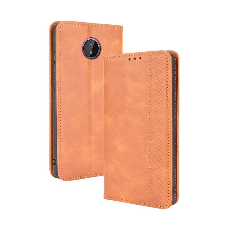 Magnetic Buckle Retro Crazy Horse Texture Horizontal Flip Leather Case with Holder & Card Slots & Photo Frame, For Nokia C10 / C20, For Nokia XR20, For Xiaomi Poco F3 GT / Redmi K40 Gaming, For OnePlus Nord 2 5G, For ZTE Blade A51, For ZTE Blade A71