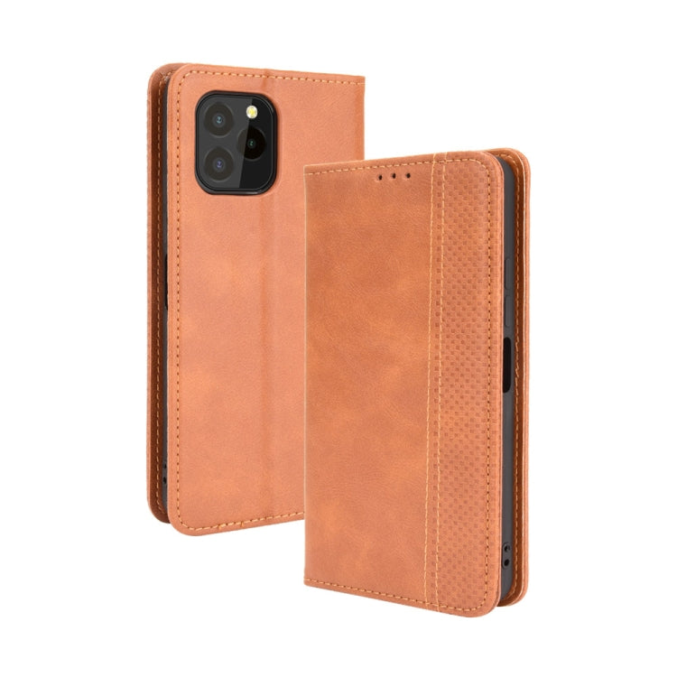 Magnetic Buckle Retro Crazy Horse Texture Horizontal Flip Leather Case with Holder & Card Slots & Photo Frame, For Infinix Note 10 Pro / 10 Pro NFC, For Infinix Note 10, For Blackview A100, For Oukitel C21 Pro, For Oukitel C21, For Umidigi Power 5