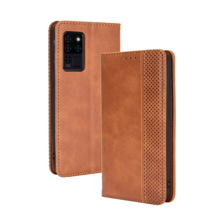 Magnetic Buckle Retro Crazy Horse Texture Horizontal Flip Leather Case with Holder & Card Slots & Photo Frame, For Infinix Note 10 Pro / 10 Pro NFC, For Infinix Note 10, For Blackview A100, For Oukitel C21 Pro, For Oukitel C21, For Umidigi Power 5