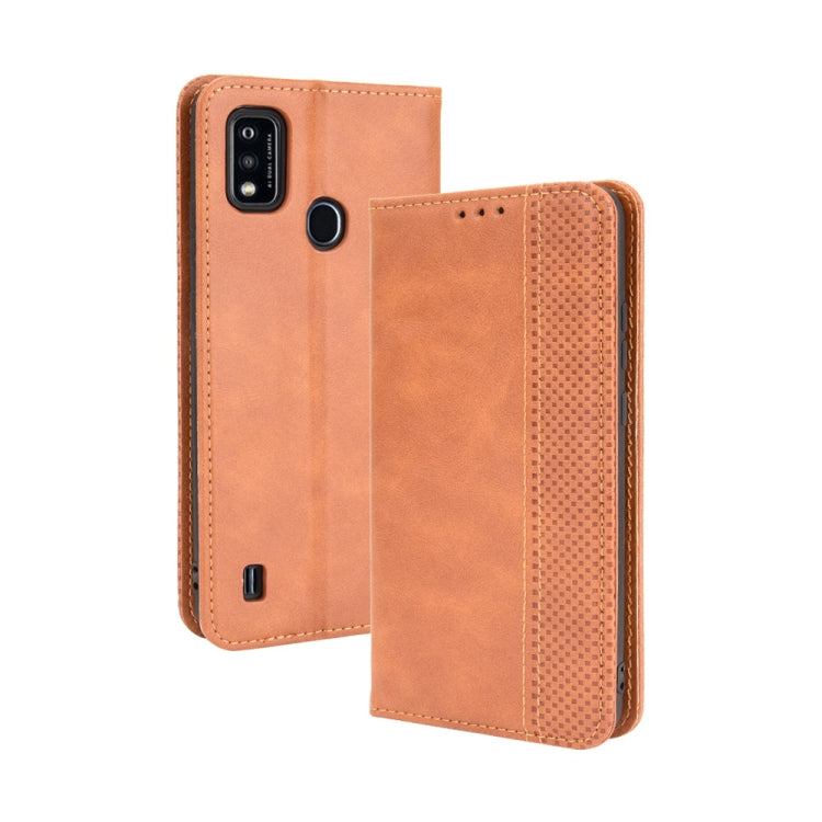 Magnetic Buckle Retro Crazy Horse Texture Horizontal Flip Leather Case with Holder & Card Slots & Photo Frame, For Nokia C10 / C20, For Nokia XR20, For Xiaomi Poco F3 GT / Redmi K40 Gaming, For OnePlus Nord 2 5G, For ZTE Blade A51, For ZTE Blade A71