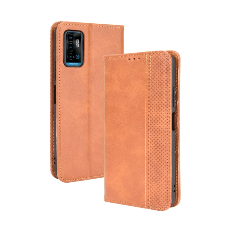 Magnetic Buckle Retro Crazy Horse Texture Horizontal Flip Leather Case with Holder &amp; Card Slots &amp; Photo Frame, For Infinix Note 10 Pro / 10 Pro NFC, For Infinix Note 10, For Blackview A100, For Oukitel C21 Pro, For Oukitel C21, For Umidigi Power 5