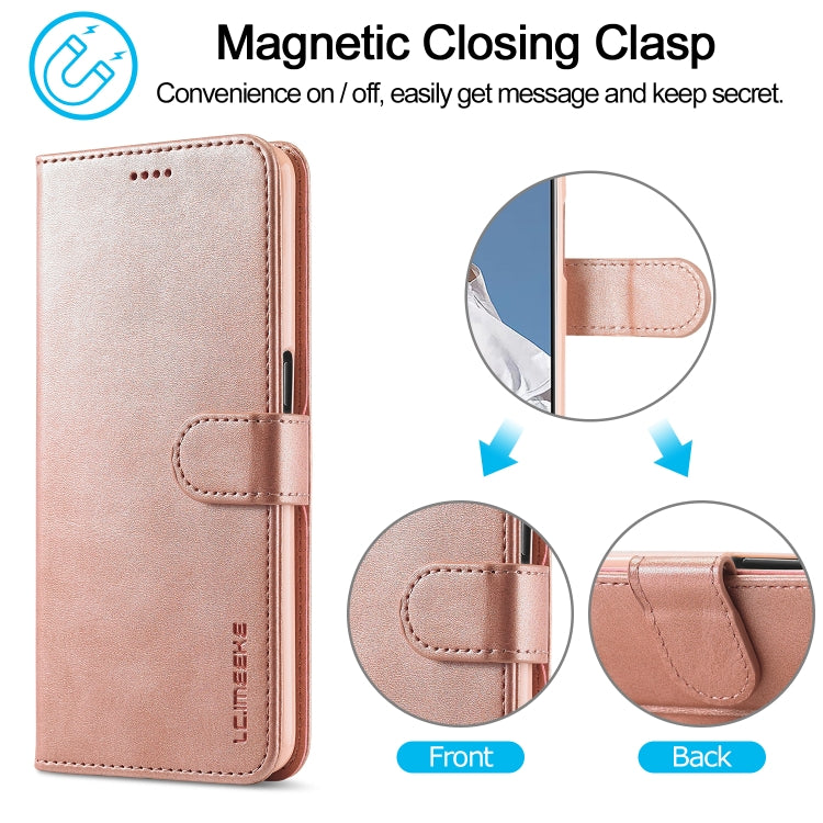 LC.IMEEKE Calf Texture Horizontal Flip Leather Case with Holder &amp; Card Slots &amp; Wallet, For OPPO A16