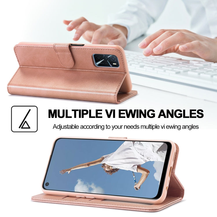 LC.IMEEKE Calf Texture Horizontal Flip Leather Case with Holder &amp; Card Slots &amp; Wallet, For OPPO A16