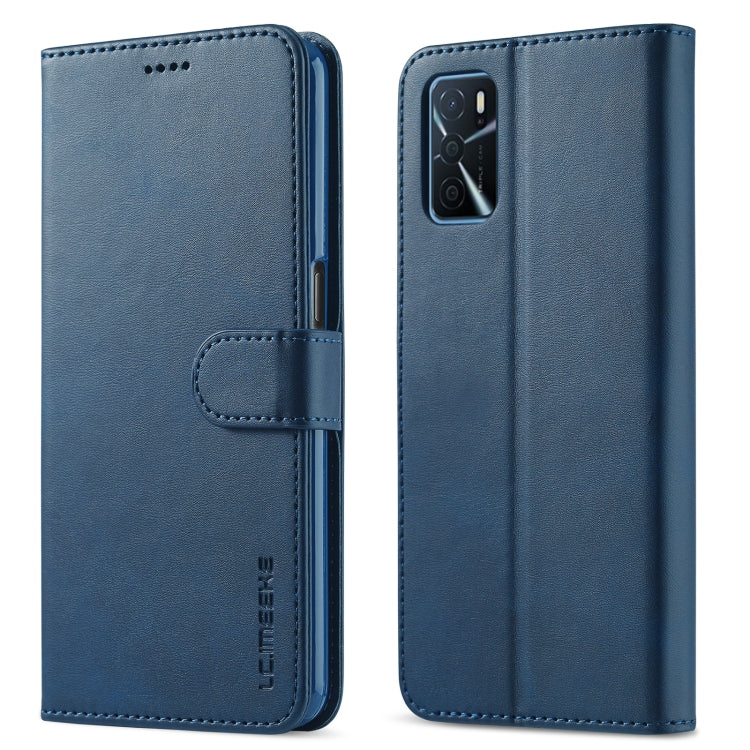 LC.IMEEKE Calf Texture Horizontal Flip Leather Case with Holder & Card Slots & Wallet, For OPPO A16