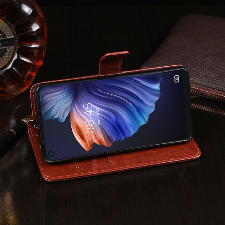 idewei Crazy Horse Texture Horizontal Flip Leather Case with Holder &amp; Card Slots &amp; Wallet, For Huawei P50, For Tecno Camon 17P, For Huawei P50 Pro, For Huawei Maimang 10 SE