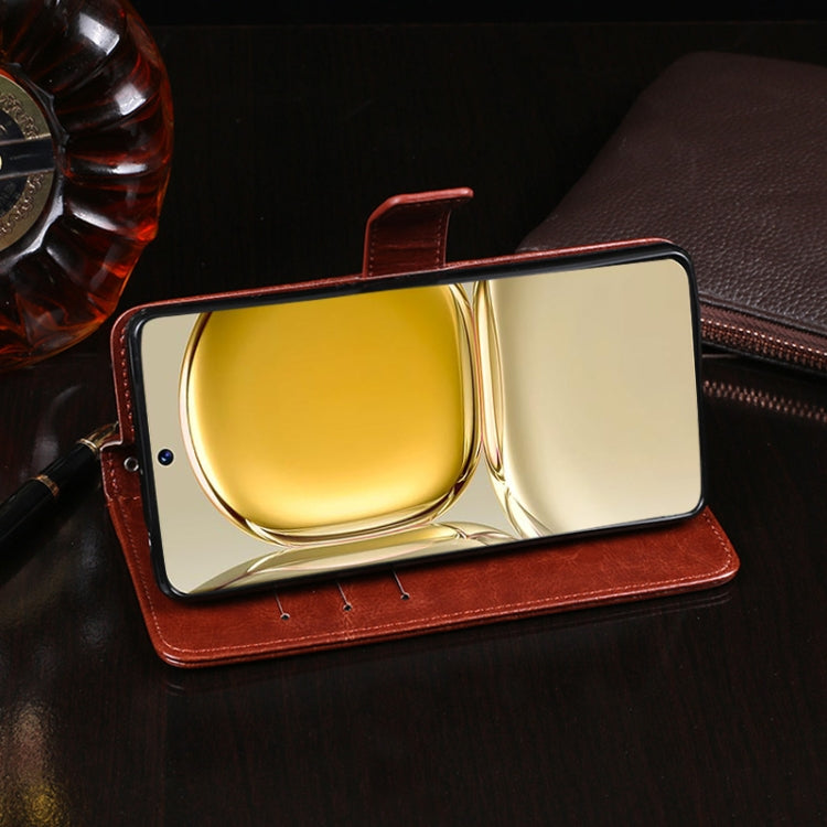 idewei Crazy Horse Texture Horizontal Flip Leather Case with Holder & Card Slots & Wallet, For Huawei P50 Pro, For Huawei Maimang 10 SE