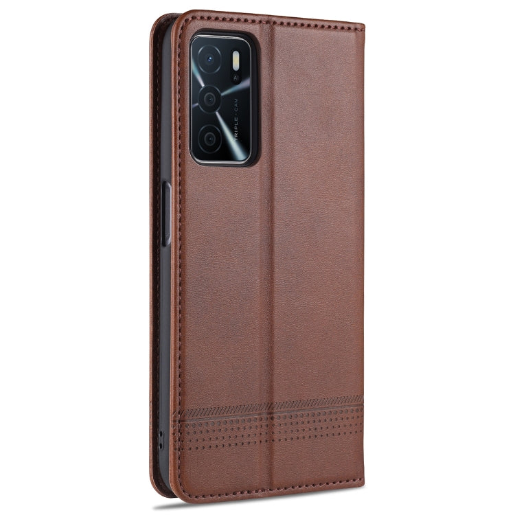 AZNS Magnetic Calf Texture Horizontal Flip Leather Case with Card Slots & Holder & Wallet, For OPPO A16, For Honor X20 SE