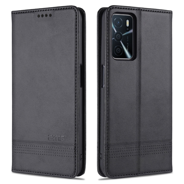 AZNS Magnetic Calf Texture Horizontal Flip Leather Case with Card Slots & Holder & Wallet, For OPPO A16, For Honor X20 SE