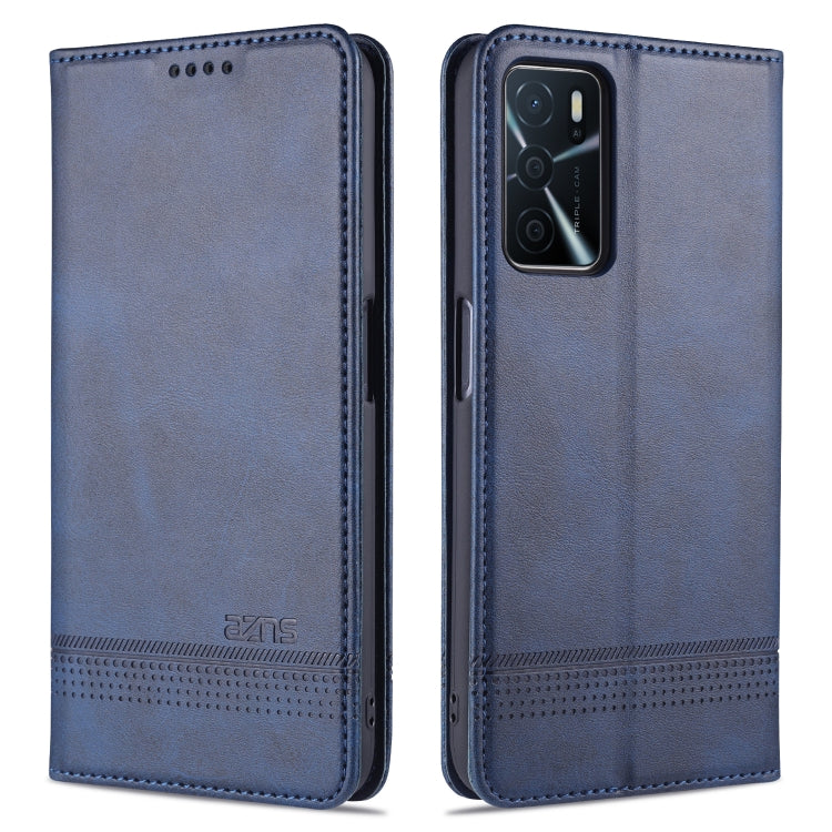 AZNS Magnetic Calf Texture Horizontal Flip Leather Case with Card Slots & Holder & Wallet, For OPPO A16, For Honor X20 SE