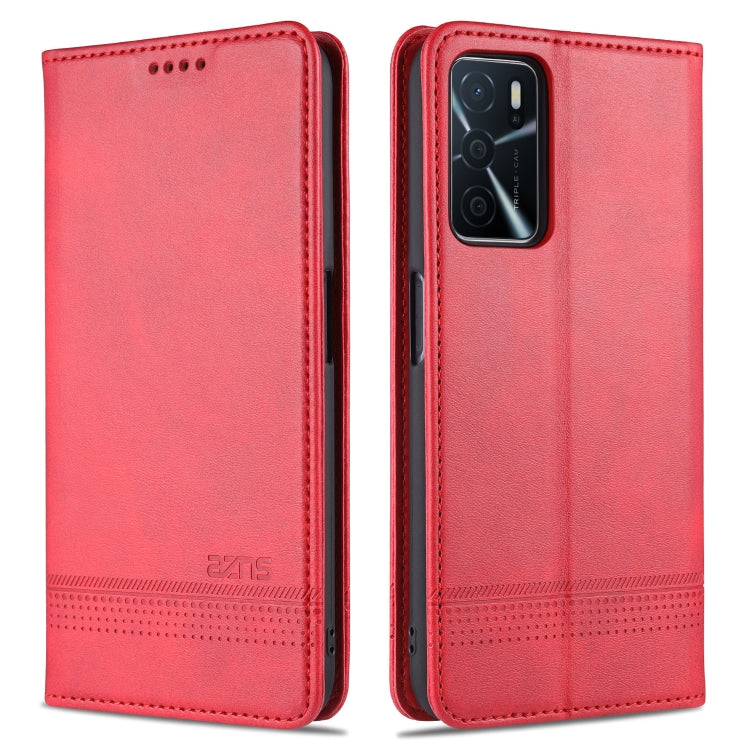 AZNS Magnetic Calf Texture Horizontal Flip Leather Case with Card Slots & Holder & Wallet, For OPPO A16, For Honor X20 SE