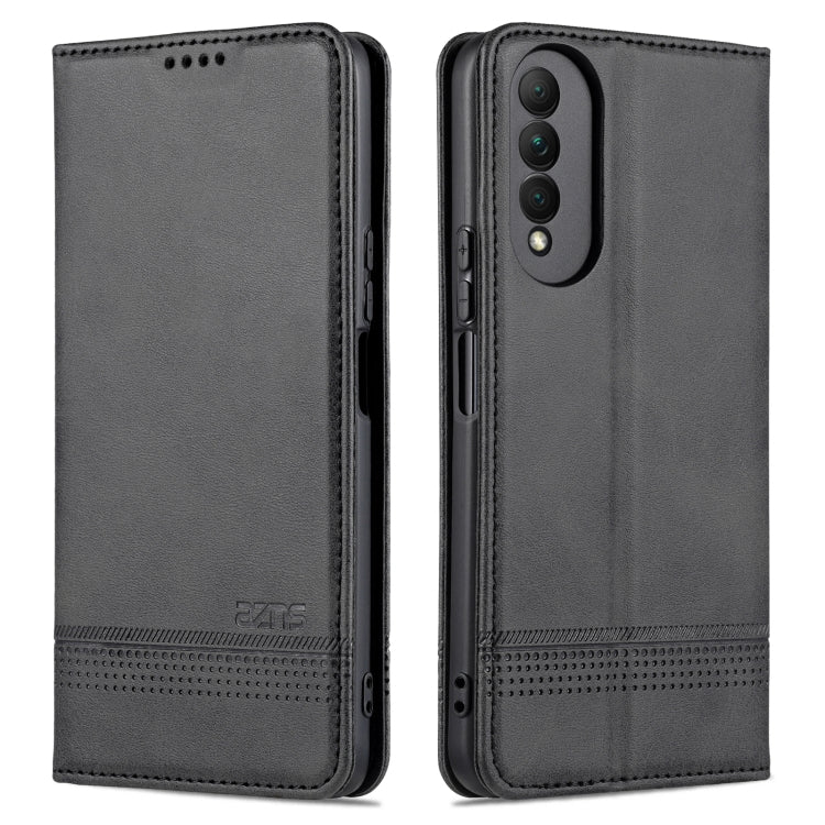 AZNS Magnetic Calf Texture Horizontal Flip Leather Case with Card Slots & Holder & Wallet, For OPPO A16, For Honor X20 SE