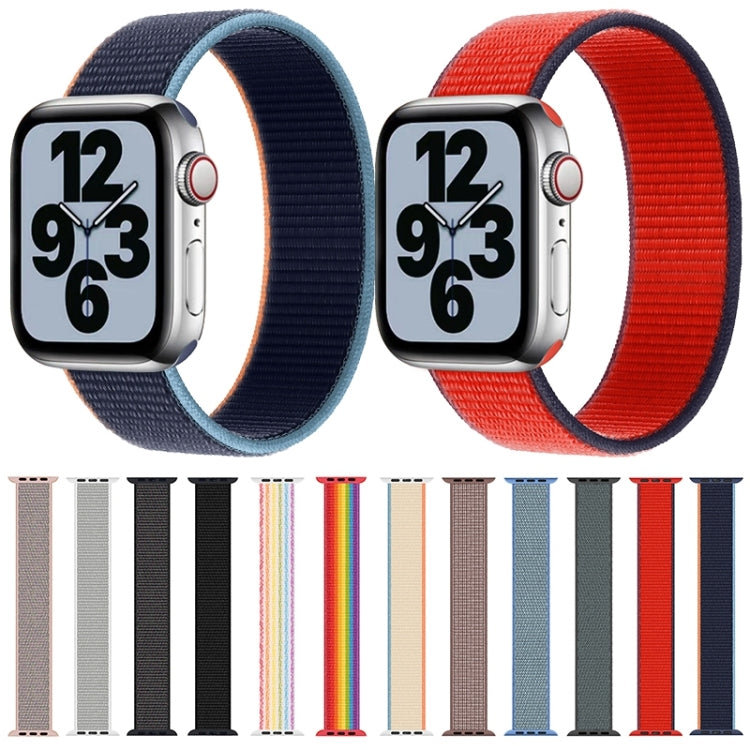 Single Lap Nylon Replacement Watchband, Size: S 135mm For Apple Watch Series 6 &amp; SE &amp; 5 &amp; 4 40mm / 3 &amp; 2 &amp; 1 38mm, S 135mm 40mm / 38mm