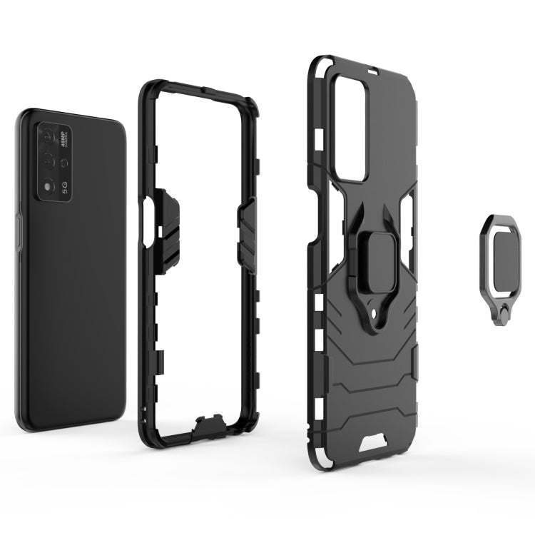 Shockproof PC + TPU Protective Case with Magnetic Ring Holder, For OPPO A93s 5G