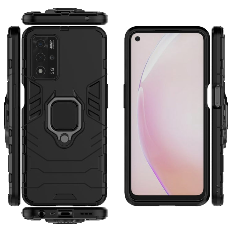 Shockproof PC + TPU Protective Case with Magnetic Ring Holder, For OPPO A93s 5G