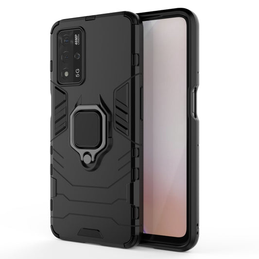 Shockproof PC + TPU Protective Case with Magnetic Ring Holder, For OPPO A93s 5G