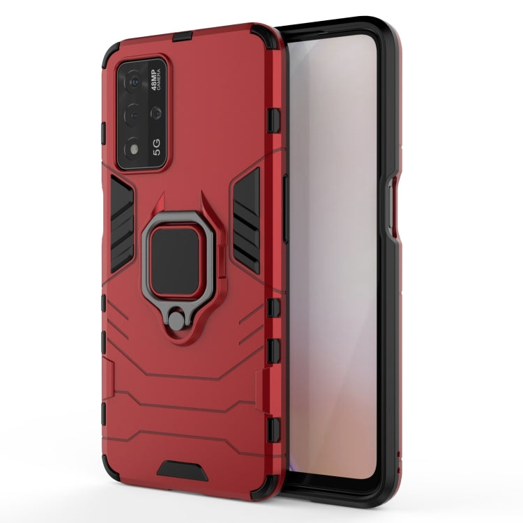 Shockproof PC + TPU Protective Case with Magnetic Ring Holder, For OPPO A93s 5G