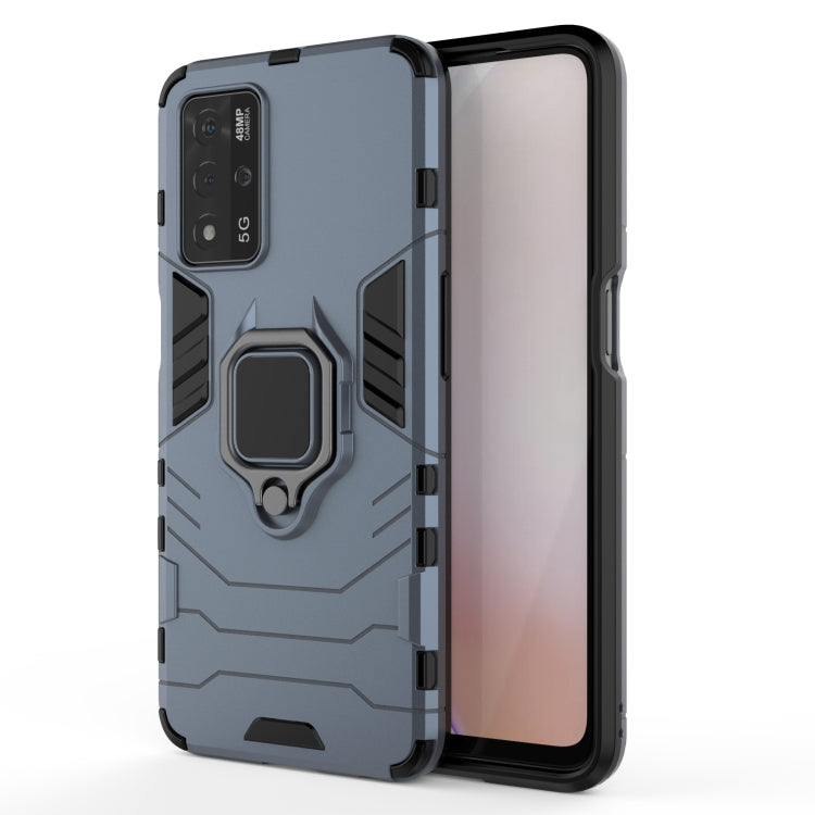 Shockproof PC + TPU Protective Case with Magnetic Ring Holder, For OPPO A93s 5G