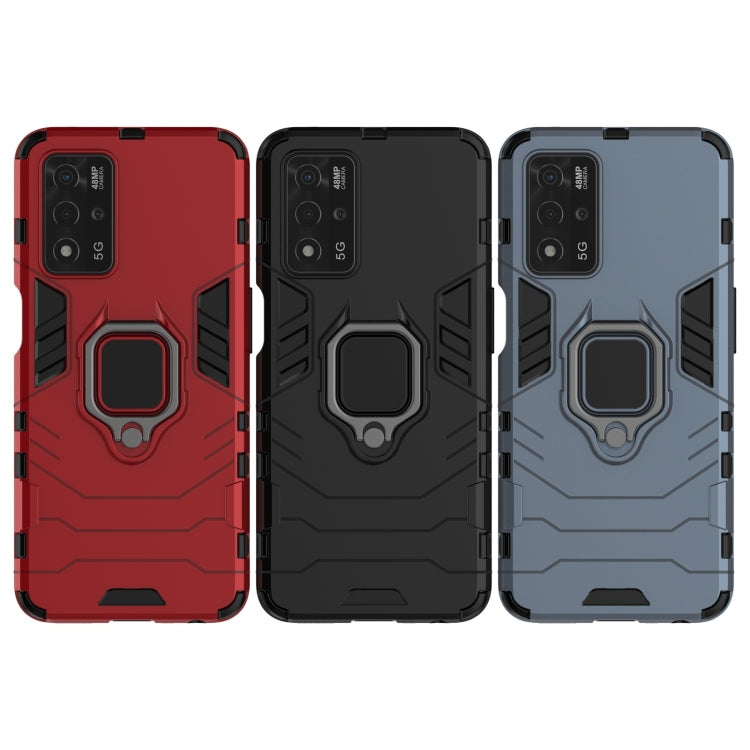 Shockproof PC + TPU Protective Case with Magnetic Ring Holder, For OPPO A93s 5G