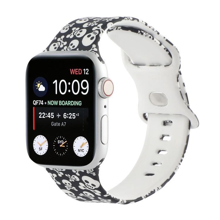 8-buckle Printed Replacement Strap Watchband For Apple Watch Series, 7 45mm / 6 &amp; SE &amp; 5 &amp; 4 44mm / 3 &amp; 2 &amp; 1 42mm, 7 41mm / 6 &amp; SE &amp; 5 &amp; 4 40mm / 3 &amp; 2 &amp; 1 38mm