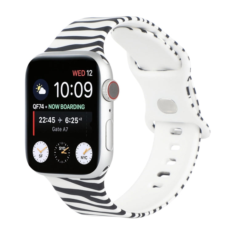8-buckle Printed Replacement Strap Watchband For Apple Watch Series, 7 45mm / 6 &amp; SE &amp; 5 &amp; 4 44mm / 3 &amp; 2 &amp; 1 42mm, 7 41mm / 6 &amp; SE &amp; 5 &amp; 4 40mm / 3 &amp; 2 &amp; 1 38mm