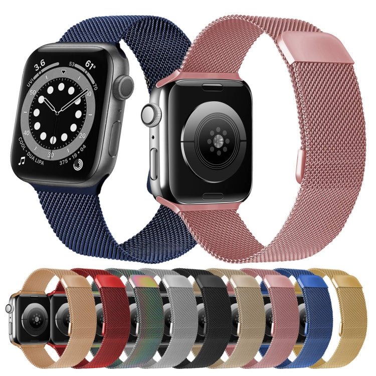 Double Section Milanese Magnetic Elasticity Replacement Strap Watchband For Apple Watch Series