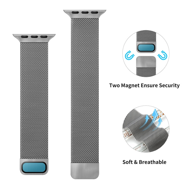 Double Section Milanese Magnetic Elasticity Replacement Strap Watchband For Apple Watch Series