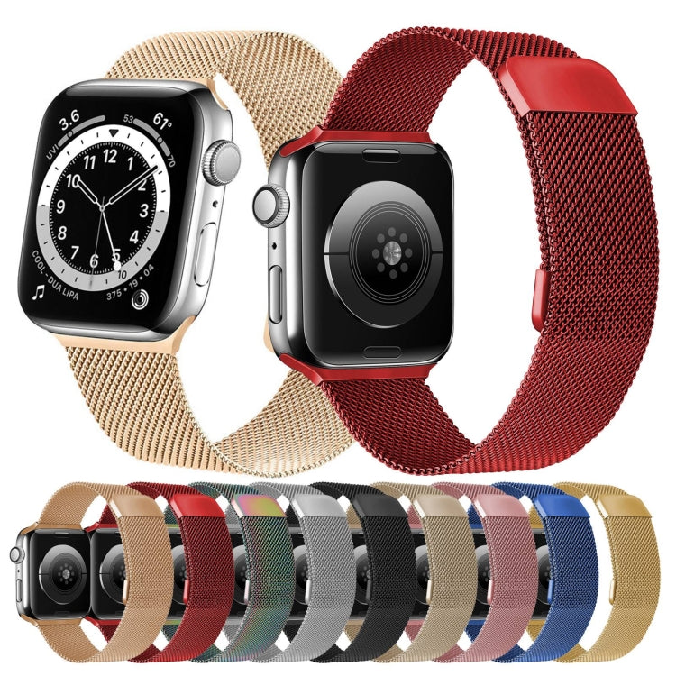 Double Section Milanese Magnetic Elasticity Replacement Strap Watchband For Apple Watch Series