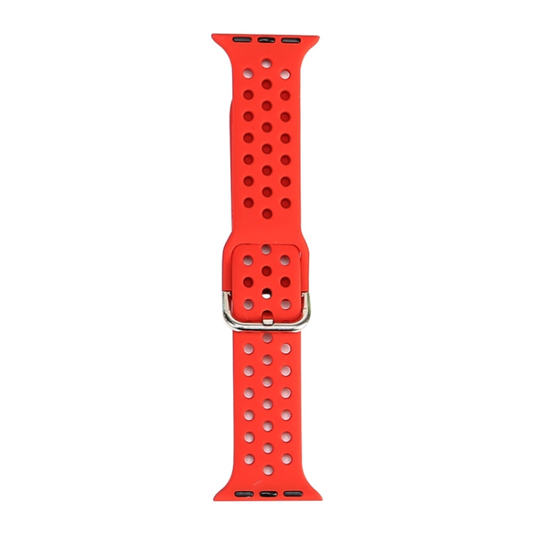 Silicone Replacement Watchband For Apple Watch Series, 7 45mm / 6 &amp; SE &amp; 5 &amp; 4 44mm / 3 &amp; 2 &amp; 1 42mm