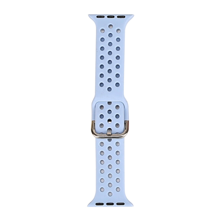 Silicone Replacement Watchband For Apple Watch Series, 7 41mm / 6 &amp; SE &amp; 5 &amp; 4 40mm / 3 &amp; 2 &amp; 1 38mm