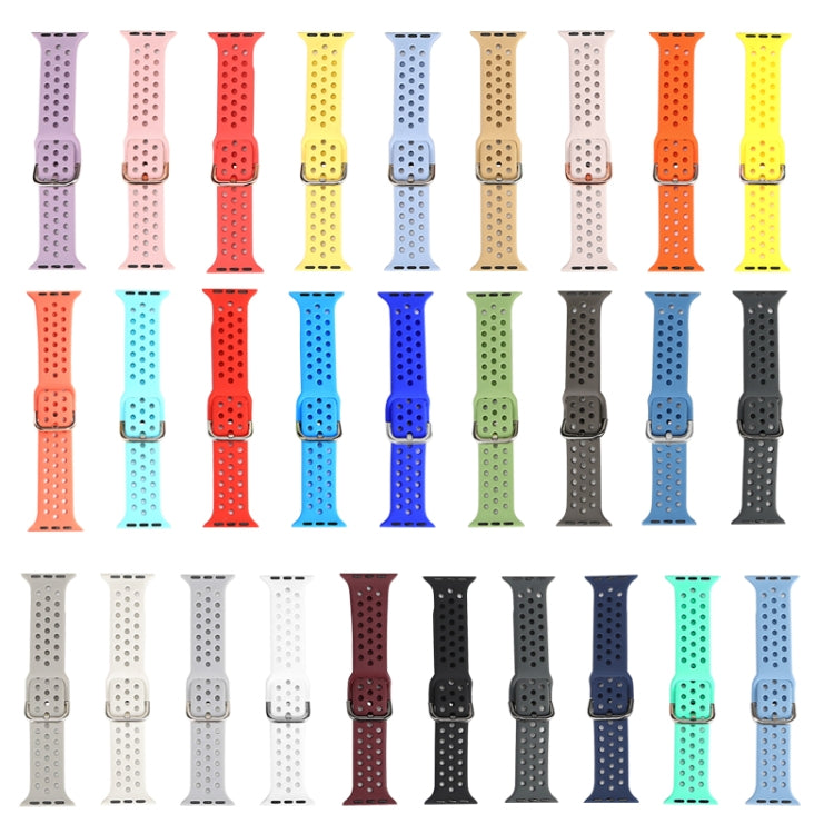 Silicone Replacement Watchband For Apple Watch Series, 7 41mm / 6 &amp; SE &amp; 5 &amp; 4 40mm / 3 &amp; 2 &amp; 1 38mm