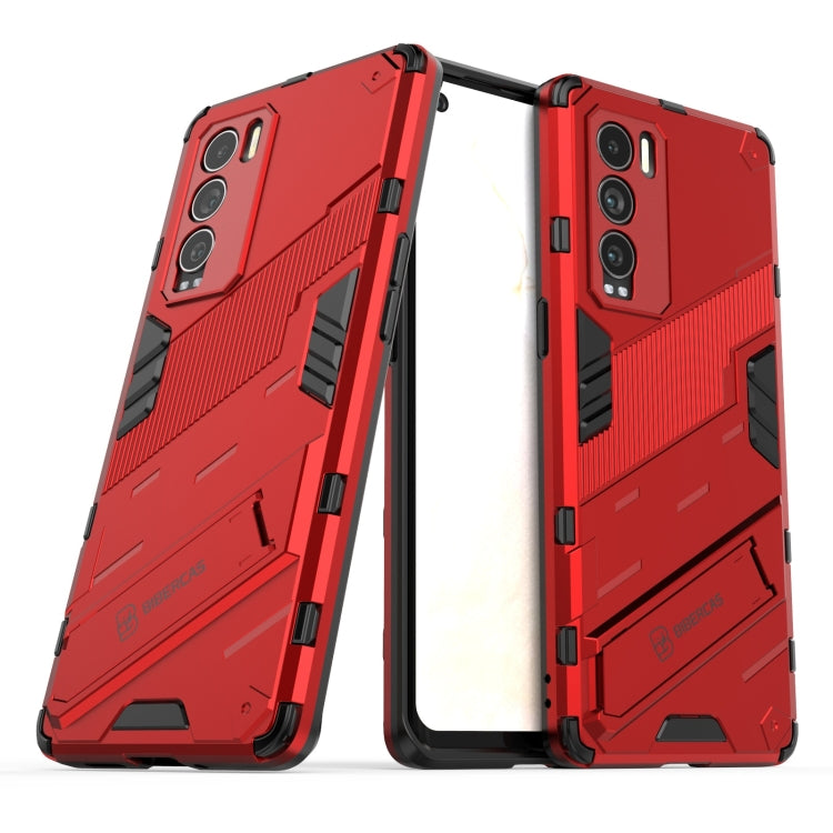 Punk Armor 2 in 1 PC + TPU Shockproof Case with Invisible Holder
